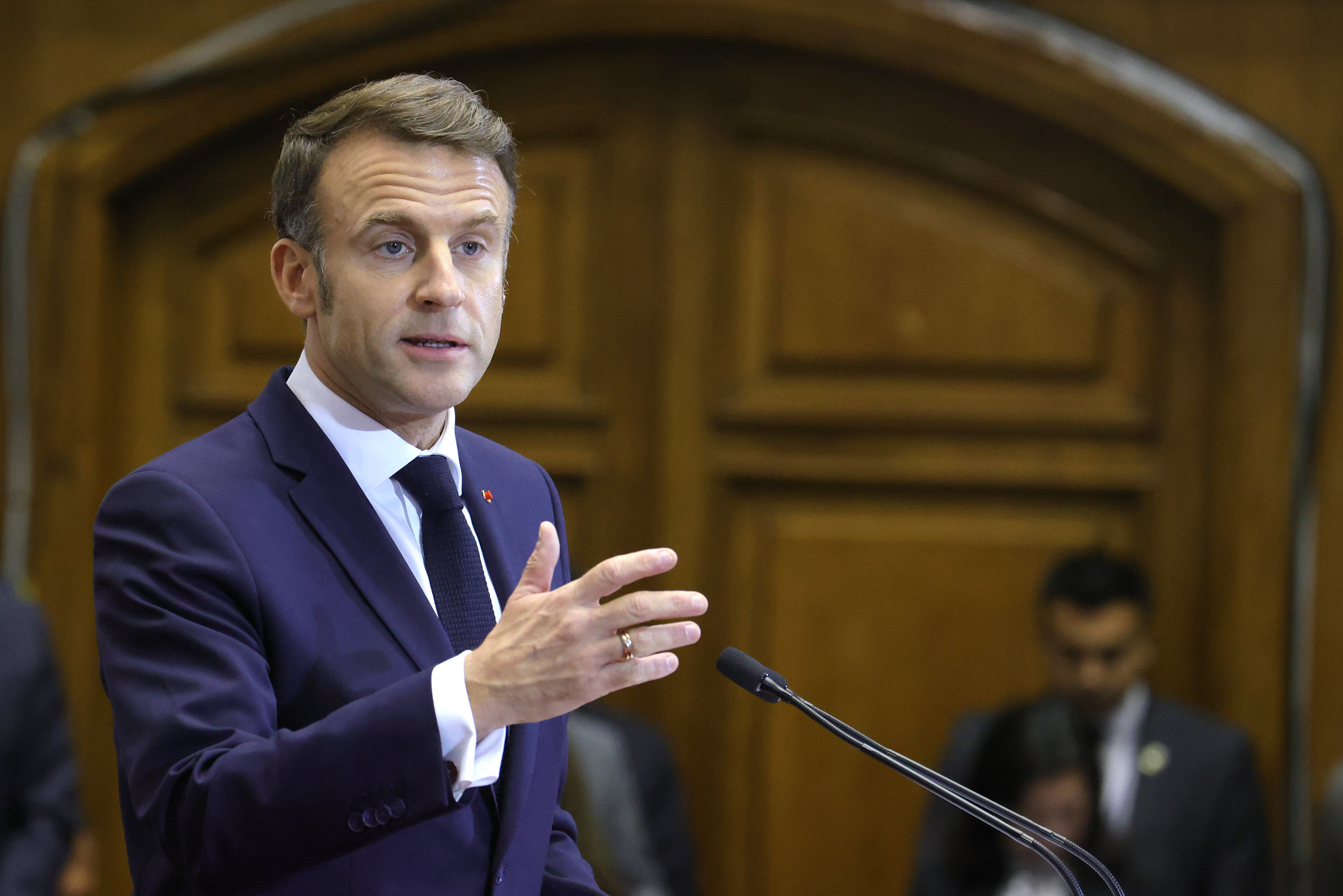 Macronas: Gazos karas kenkia Izraelio įvaizdžiui pasaulio akyse